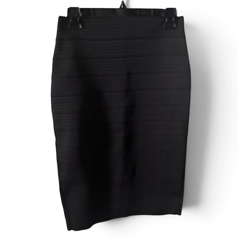 Express Black Fitted Skirt